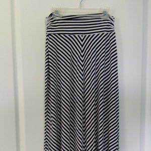 Black and White Maxi Skirt